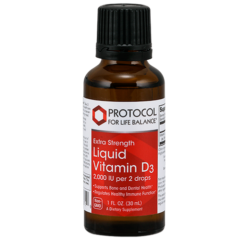 VITAMIN D3 LIQUID Extra Strength - Protocol For Life Balance