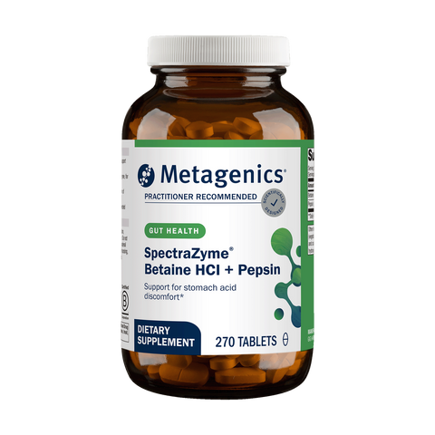 SPECTRAZYME Betaine HCI + Pespin  (90 tabs) Metagenics