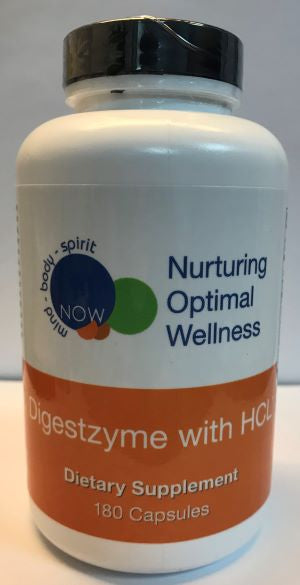 DIGESTZYME with HCL (180 capsules) Nurturing Optimal Wellness