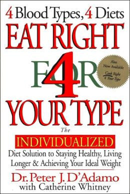 Eat Right For Your Type - 4 Blood Types, 4 Diets