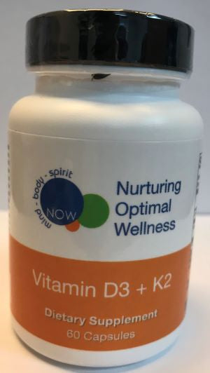 VITAMIN D3 + K2 (60 capsules) Nurturing Optimal Wellness