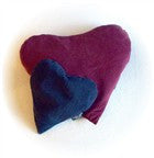HEARTBEAT PILLOW (Large) SOOTHE,  flax seeds, lavender, marjoram & clove